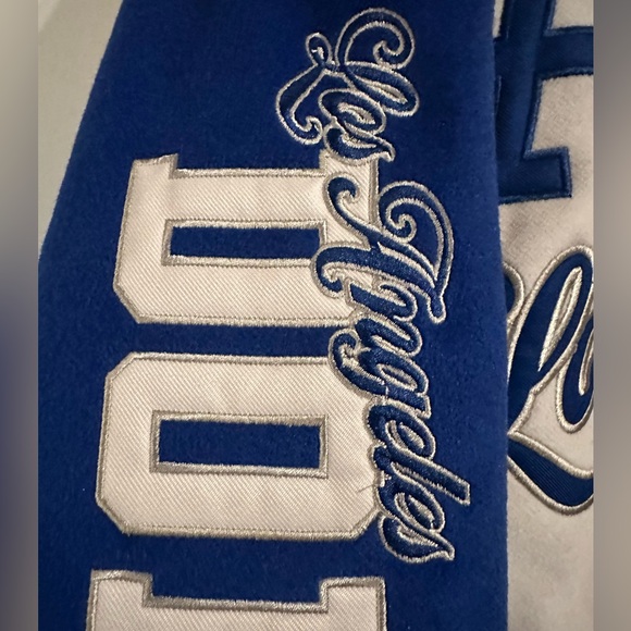 MLB Genuine Merchandise Reversible Los Angeles Dodgers Varsity Jacket NWOT - Picture 7 of 14